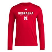  Nebraska Adidas On Court Locker In The Fade Tee