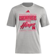  Nebraska Adidas Locker Swish Blend Tee