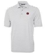  Auburn Cutter & Buck Big & Tall Eco Pique Stripe Polo