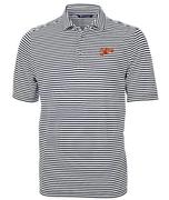  Auburn Script Cutter & Buck Big & Tall Eco Pique Stripe Polo