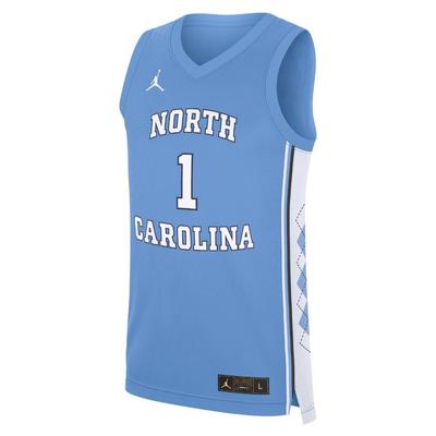 UNC Jordan Brand #1 Road Basketball Jersey