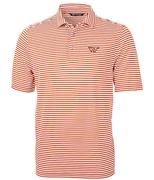  Virginia Tech Cutter & Buck Big & Tall Eco Pique Stripe Polo