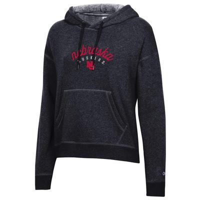 Nebraska Champion Women's Script Arch Logo Triumph Hoodie