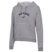  West Virginia Champion Women's Script Arch Logo Triumph Hoodie