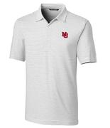  Nebraska Cutter & Buck Vault Forge Pencil Stripe Polo