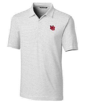 Nebraska Cutter & Buck Vault Forge Pencil Stripe Polo