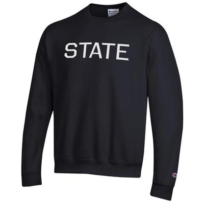 Mississippi State Champion Applique Straight Logo Crew