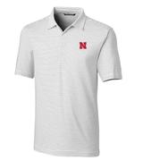  Nebraska Cutter & Buck Forge Pencil Stripe Polo