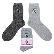  Michigan State Donegal Bay Women's Lounge Socks 2 Pack