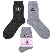  Georgia Donegal Bay Women's Lounge Socks 2 Pack