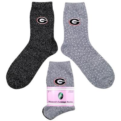 Georgia Donegal Bay Women's Lounge Socks 2 Pack