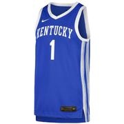  Kentucky Nike # 1 Road Basketball Jersey