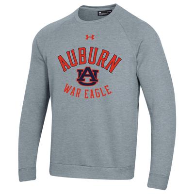 Auburn Under Armour Armour Fleece Crew GREY