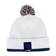  Auburn Under Armour Waffle Knit Pom Beanie