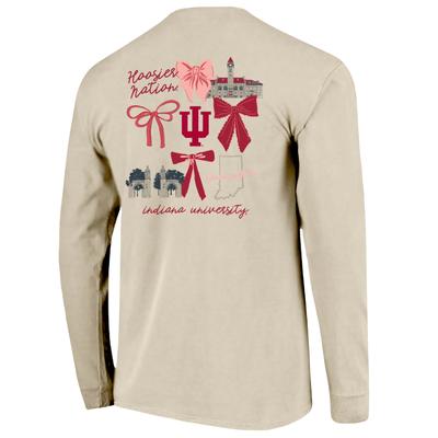 Indiana Image One Coquette Campus Comfort Colors Long Sleeve Tee