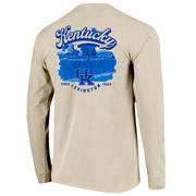  Kentucky Image One Ranch Skyline Script Comfort Colors Long Sleeve Tee