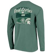  Michigan State Image One Riverside Campus Arc Comfort Colors Long Sleeve Tee