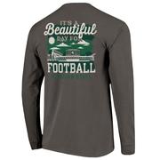  Michigan State Image One Stadium Beautiful Day Comfort Colors Long Sleeve Tee