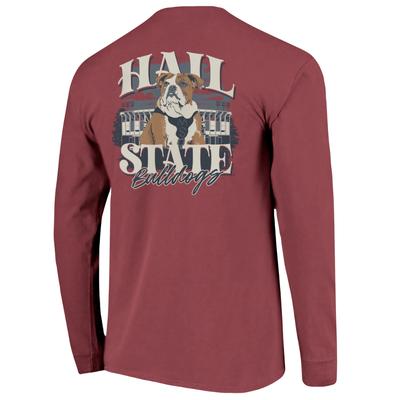 Mississippi State Image One Stadium Mascot Phrase Comfort Colors Long Sleeve Tee