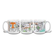  Tennessee 20 Oz Campus Map Mug