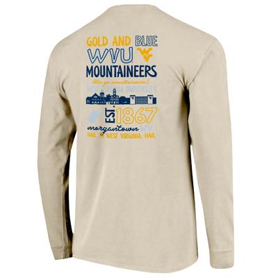 West Virginia Image One School Elements Stack Comfort Colors Long Sleeve Tee