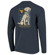  West Virginia Image One Retriever Wooden Frame Comfort Colors Long Sleeve Tee