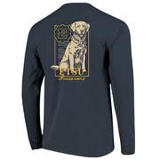  Etsu Image One Retriever Wooden Frame Comfort Colors Long Sleeve Tee