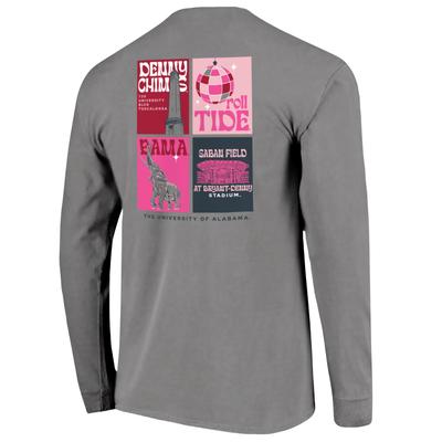 Alabama Image One Preppy Posters Comfort Colors Long Sleeve Tee