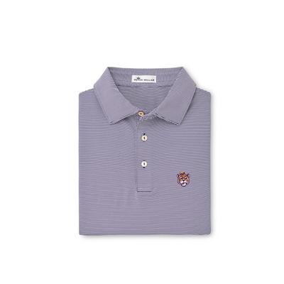 LSU Peter Millar Vault Sailor Jubilee Stripe Jersey Polo