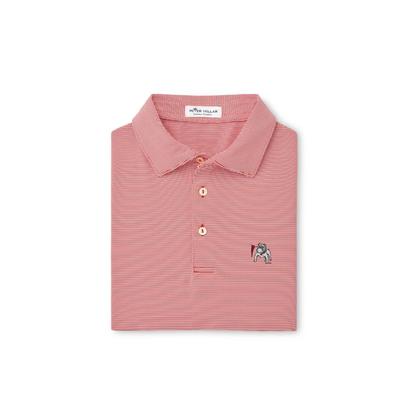 Georgia Peter Millar Vintage Flag Jubilee Stripe Jersey Polo