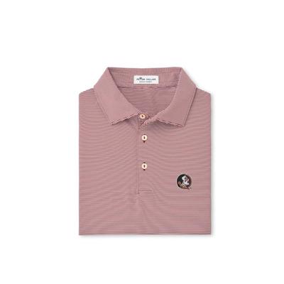 Florida State Peter Millar Vault Seminole Jubilee Stripe Jersey Polo