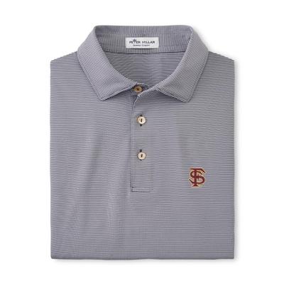 Florida State Peter Millar Vault Interlock Jubilee Stripe Jersey Polo IRON