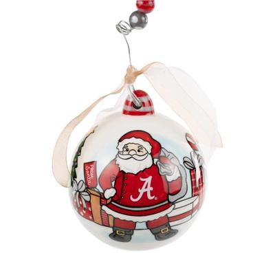 Alabama Glory Haus Happy Holiday Santa Ornament