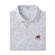  Georgia Peter Millar Standing Bulldog Out Of Bounds Performance Polo