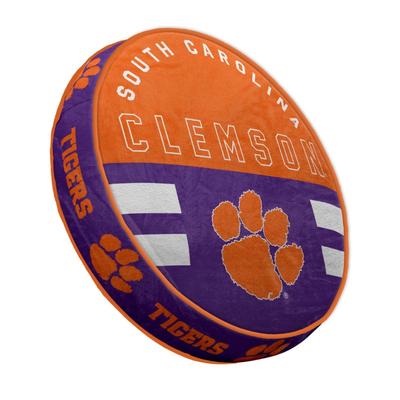 Clemson Circle Plush Pillow