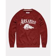  Arkansas Charlie Hustle Razorbacks Fade Crew