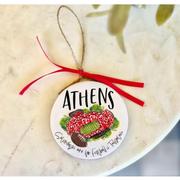  Athens College Town Ornament