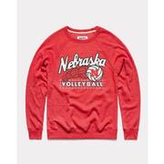  Nebraska Charlie Hustle Cornhuskers Volleyball Crew