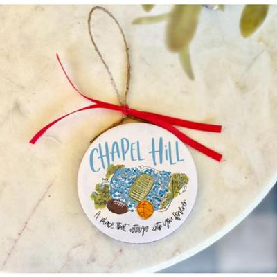 Chapel Hill College Town Ornament