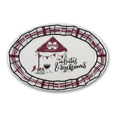 Mississippi State Magnolia Lane Oval Melamine Platter