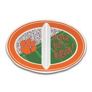  Clemson Magnolia Lane 2 Section Tailgate Melamine Bowl