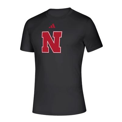 Nebraska Adidas Creator Polyester Tee BLACK