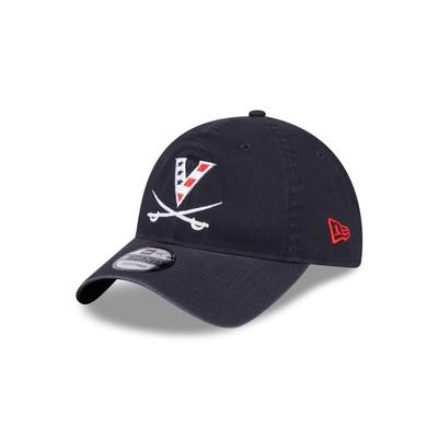 Virginia New Era 920 Red, White, and Blue Logo Hat