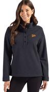  Tennessee Cutter & Buck Women's Vol Script Hunts Point Eco Textured Fleece Snap Pullover