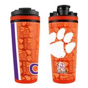  Clemson 26 Oz 4d Stainless Steel Ice Shaker