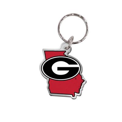 Georgia WinCraft State Freeform Keychain