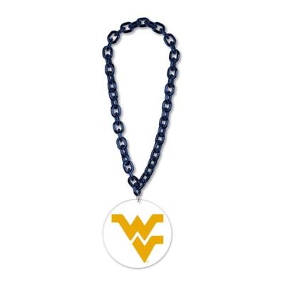 West Virginia WinCraft Big Chain Oversized Necklace