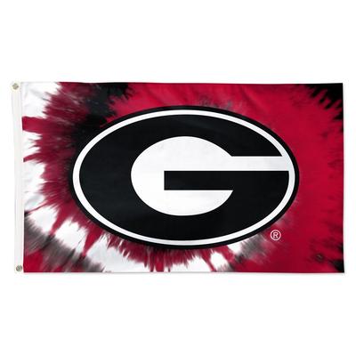 Georgia Wincraft 3' X 5' Tie Dye House Flag