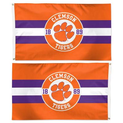 Clemson Wincraft 3' X 5' Applique 2-Sided House Flag