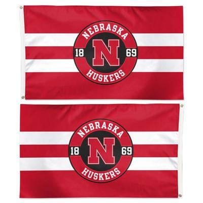 Nebraska Wincraft 3' X 5' Applique 2-Sided House Flag